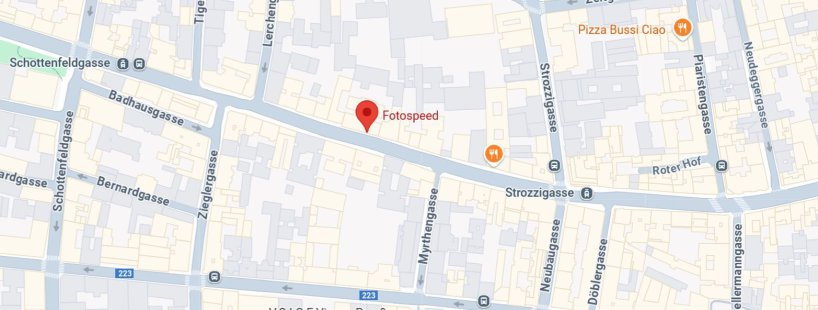 Standort Fotospeed in Maps