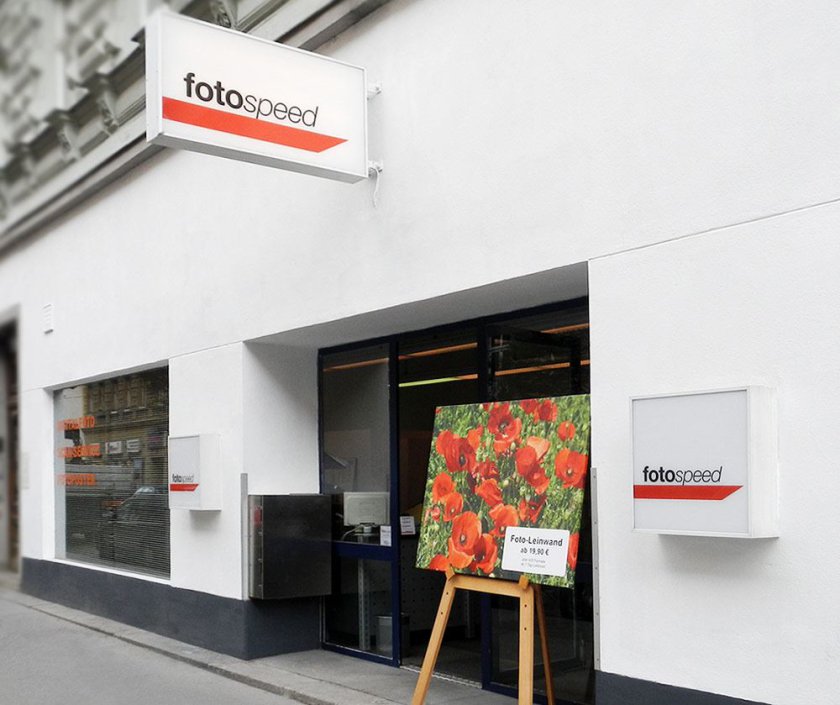 Fotospeed Geschäftslokal Aussenansicht